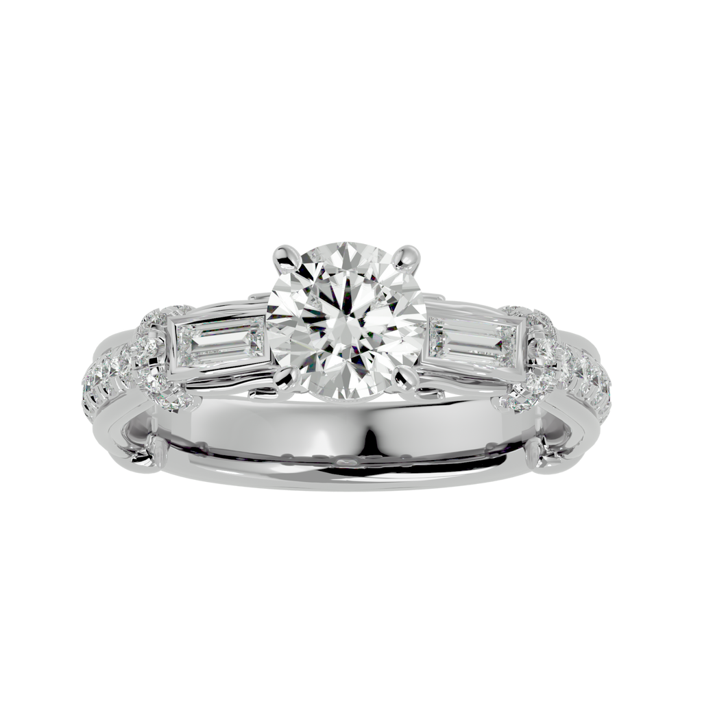 Aurora Diamond Solitaire Ring