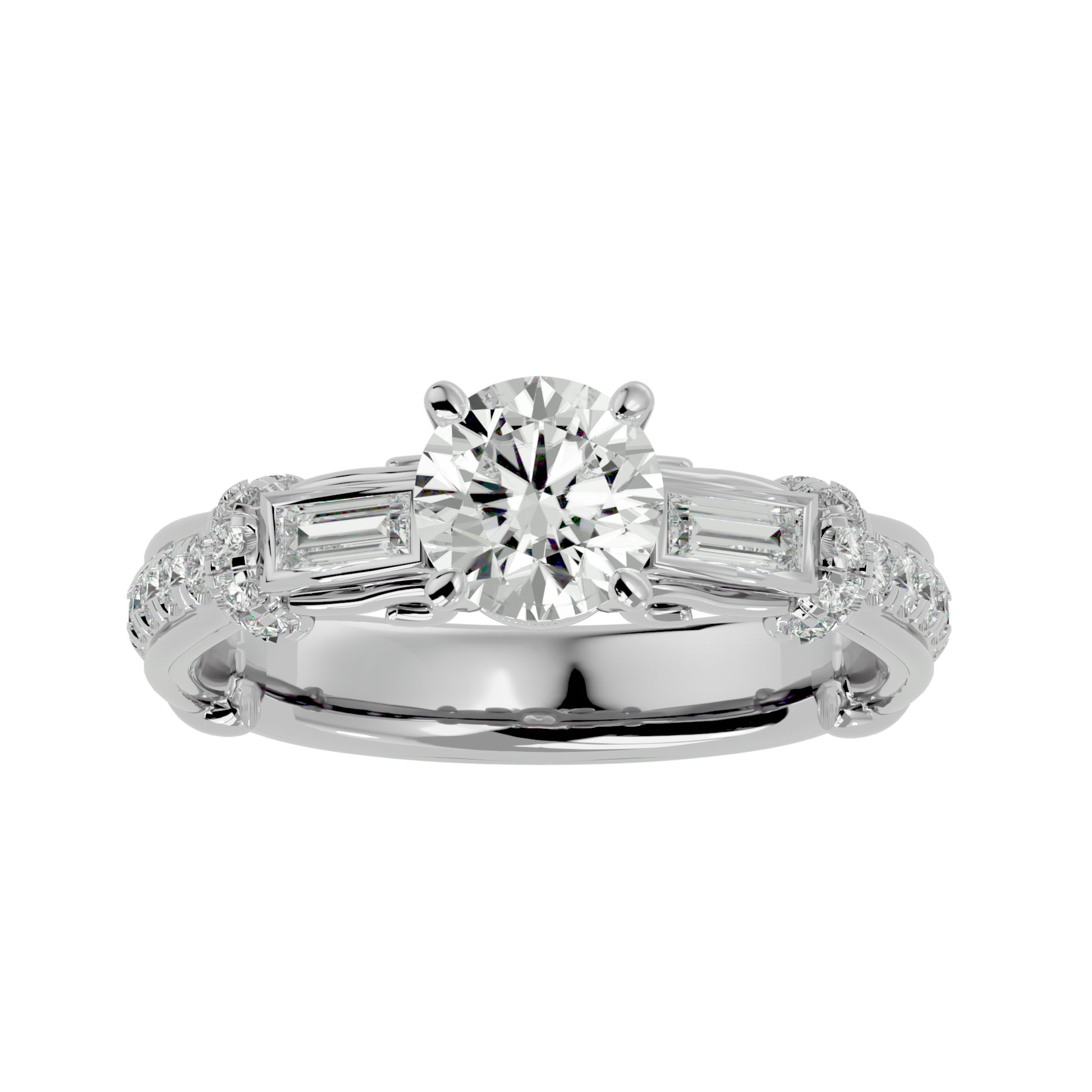 Aurora Diamond Solitaire Ring