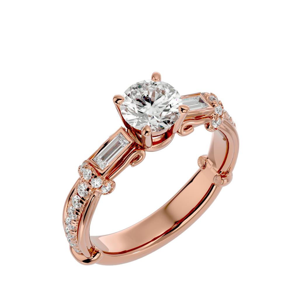 Aurora Diamond Solitaire Ring