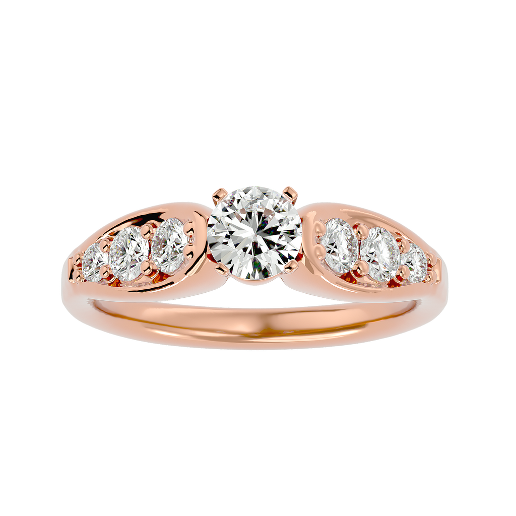 Violet Lab Grown Diamond Solitaire Ring – Elegant & Ethical Sparkle