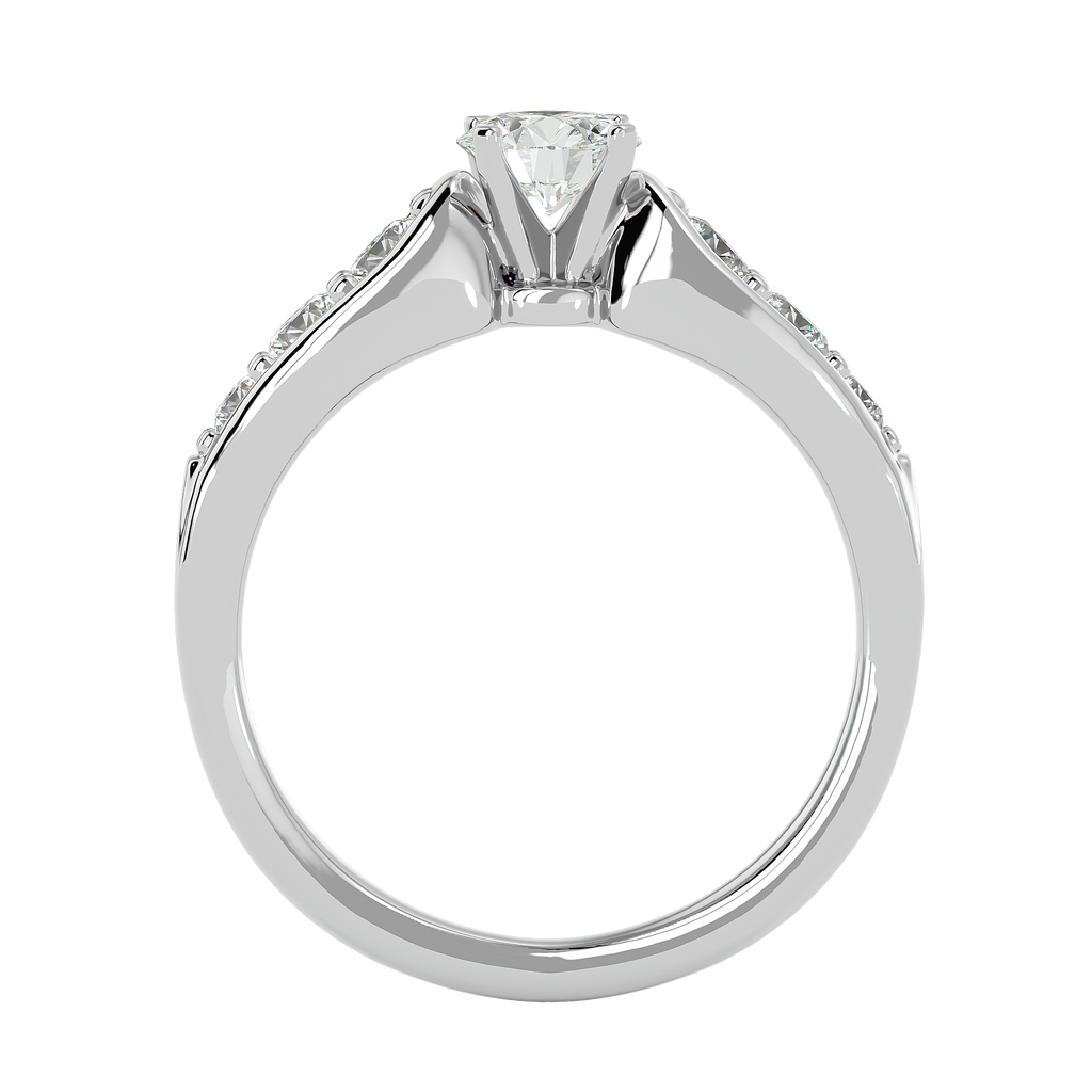 Violet Lab Grown Diamond Solitaire Ring – Elegant & Ethical Sparkle