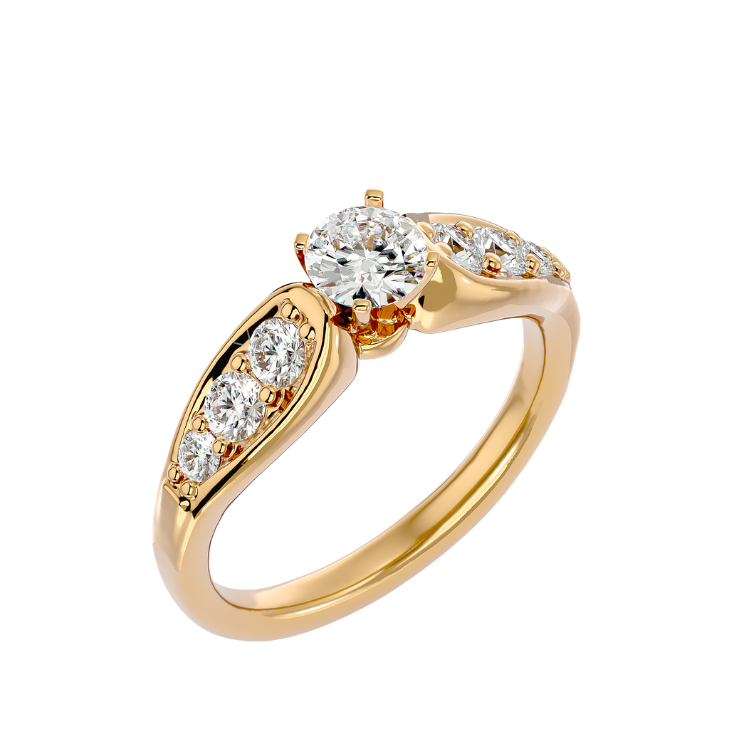 Violet Lab Grown Diamond Solitaire Ring – Elegant & Ethical Sparkle