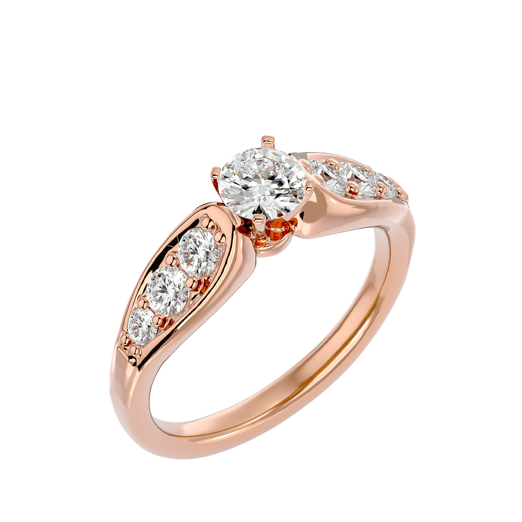 Violet Lab Grown Diamond Solitaire Ring – Elegant & Ethical Sparkle