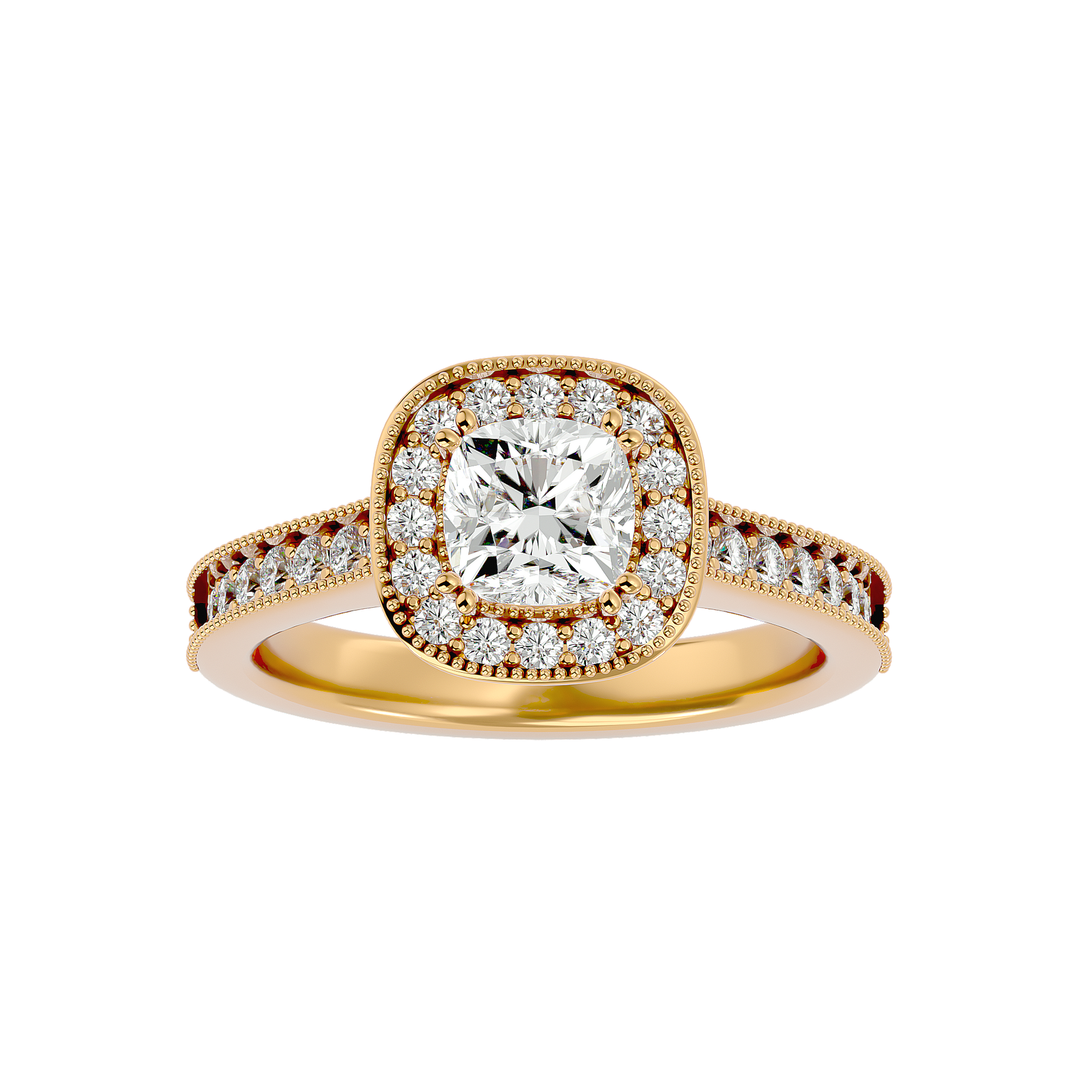 Daisy Diamond Halo Ring