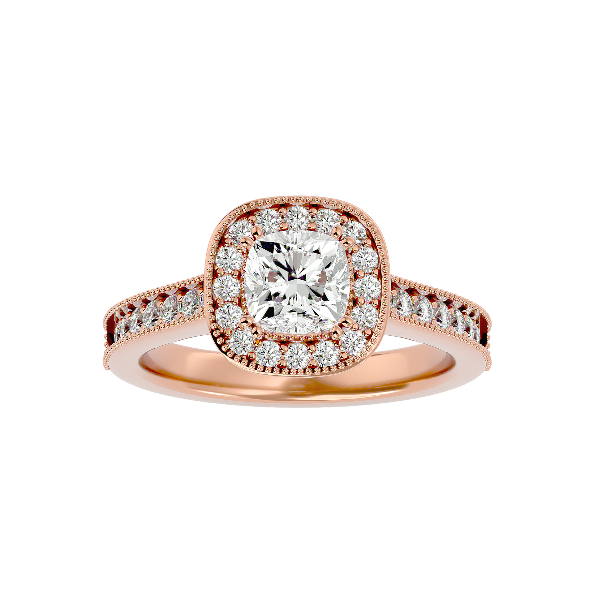 Daisy Diamond Halo Ring
