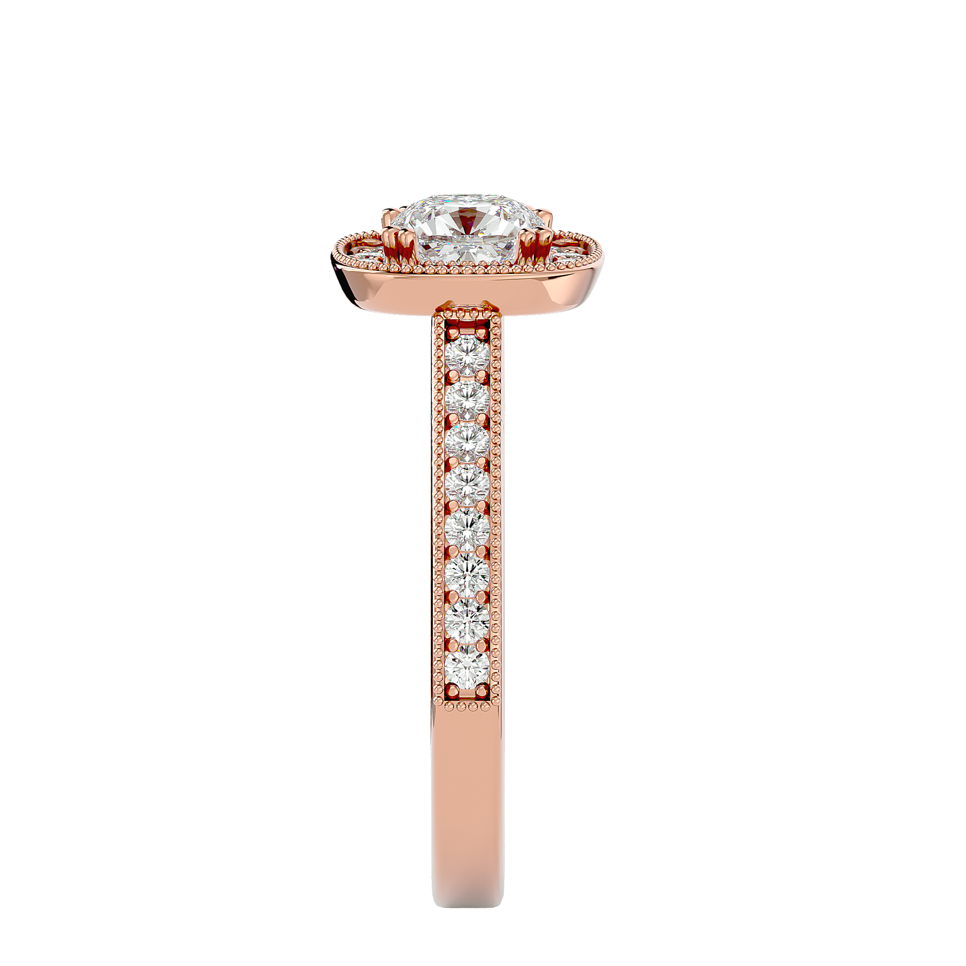 Daisy Diamond Halo Ring