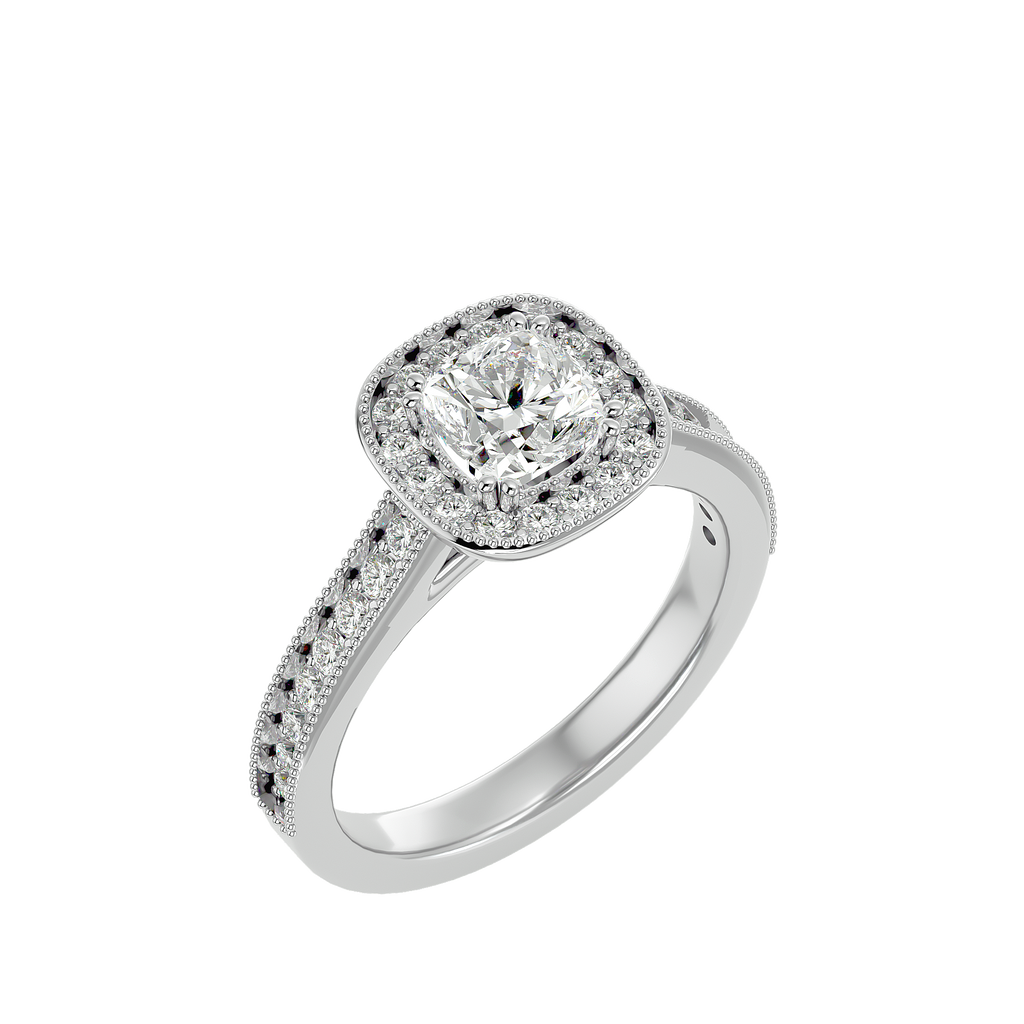 Daisy Diamond Halo Ring