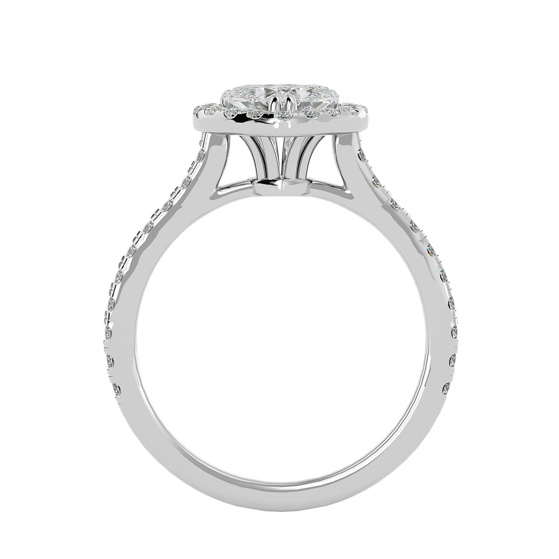 Ezra Diamond Halo Ring