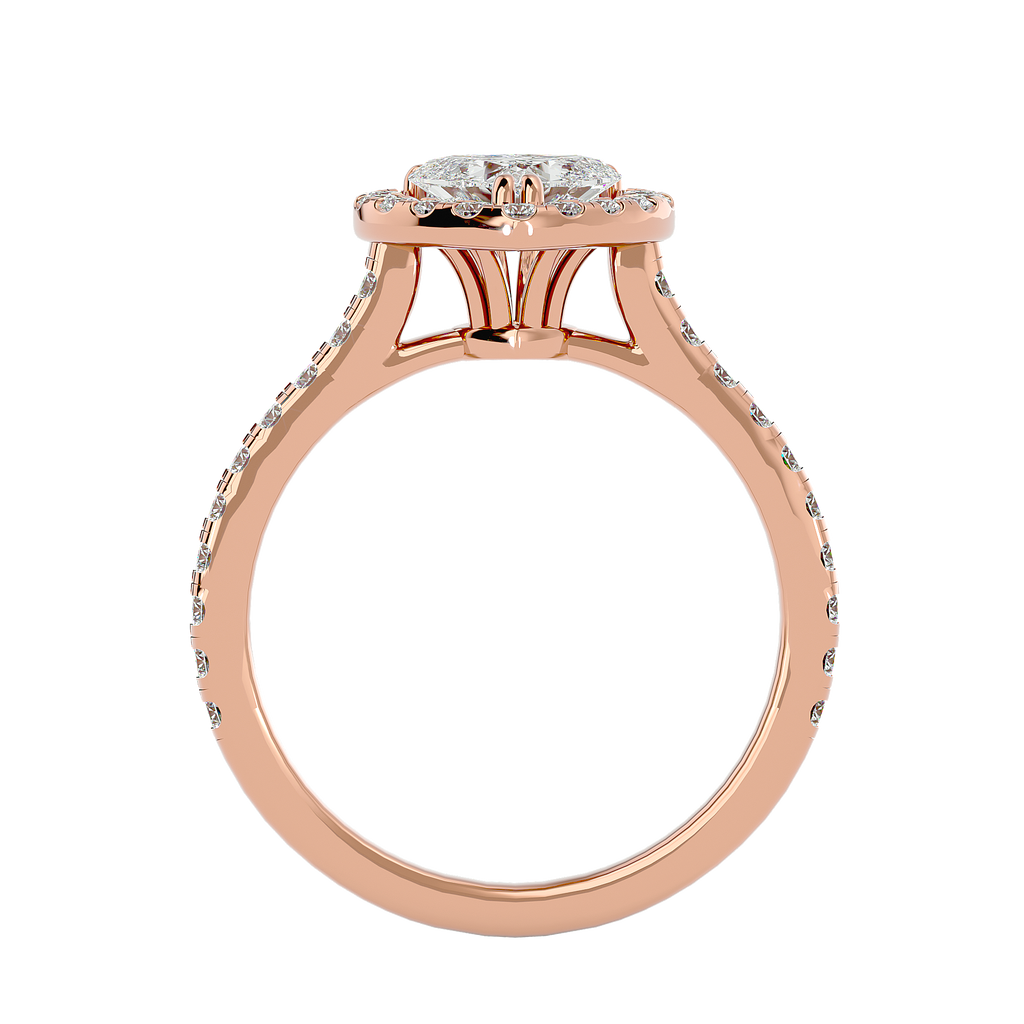 Ezra Diamond Halo Ring