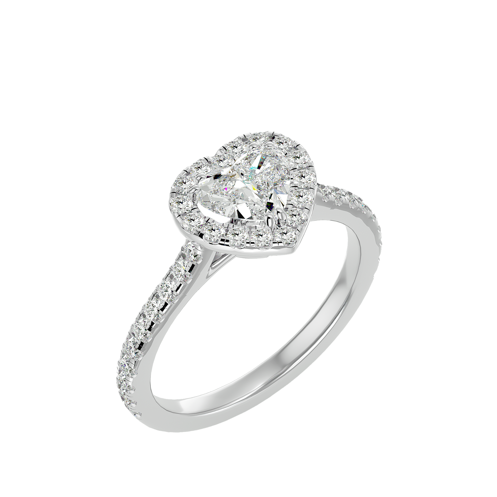 Ezra Diamond Halo Ring