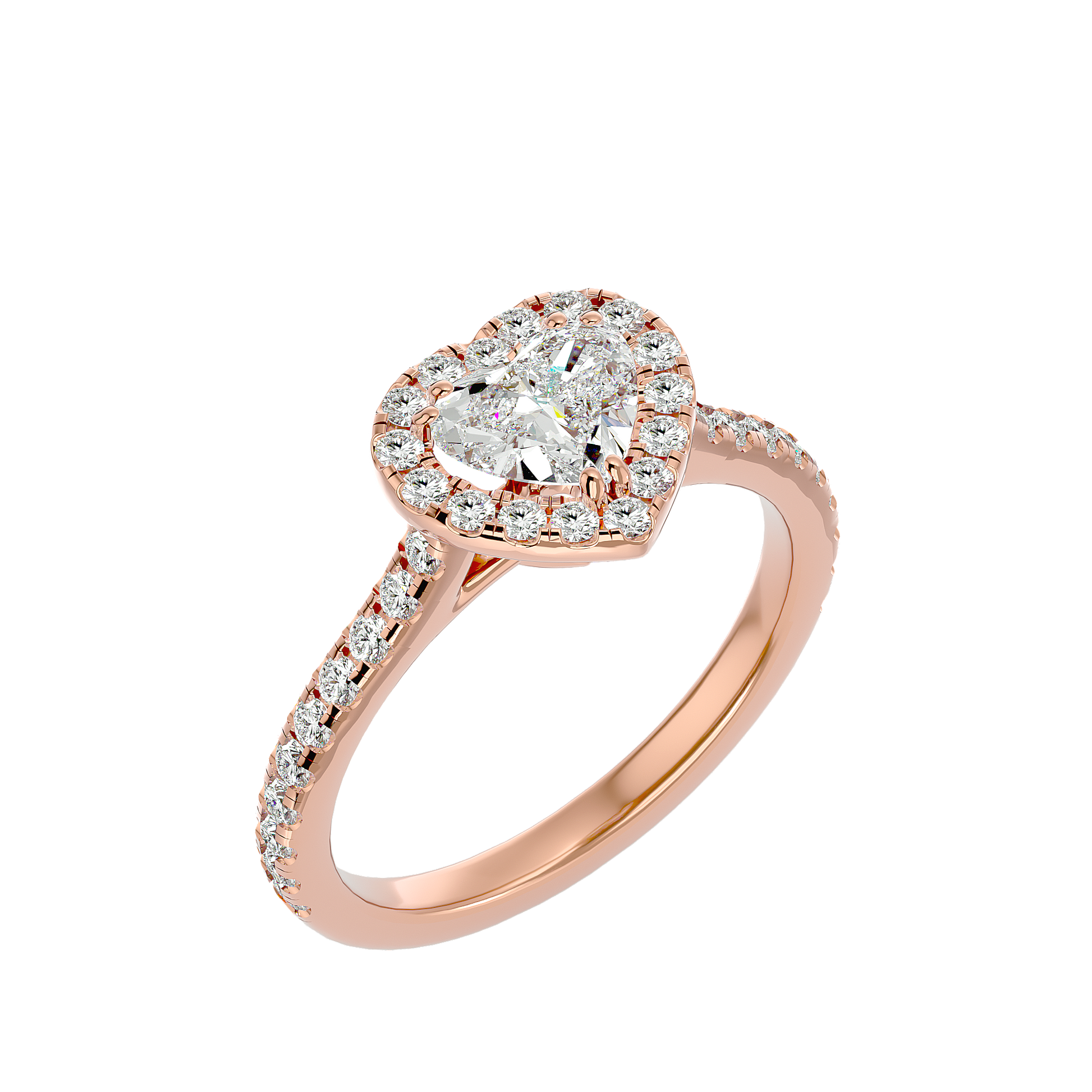 Ezra Diamond Halo Ring