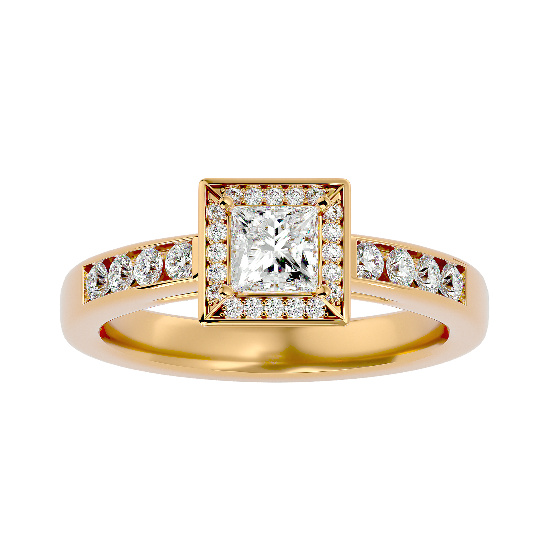 Eden Diamond Halo Ring