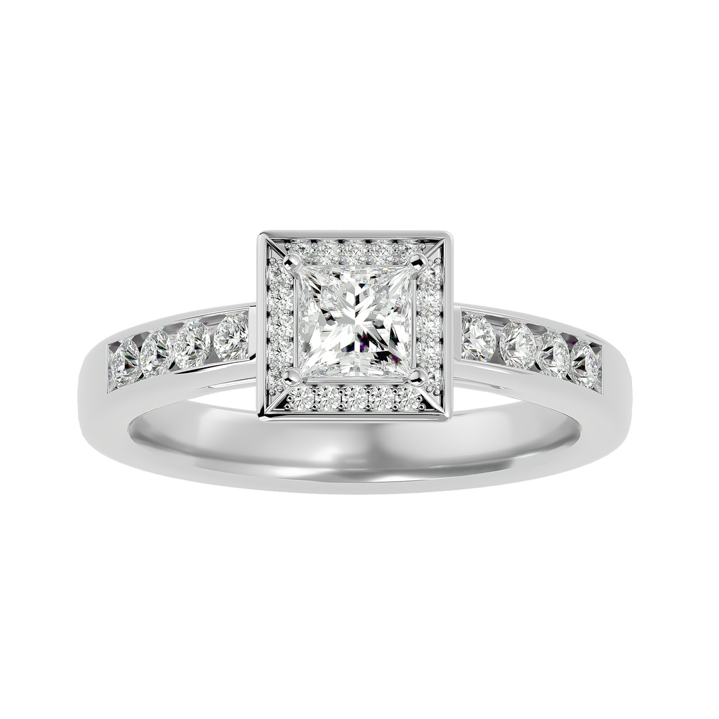 Eden Diamond Halo Ring