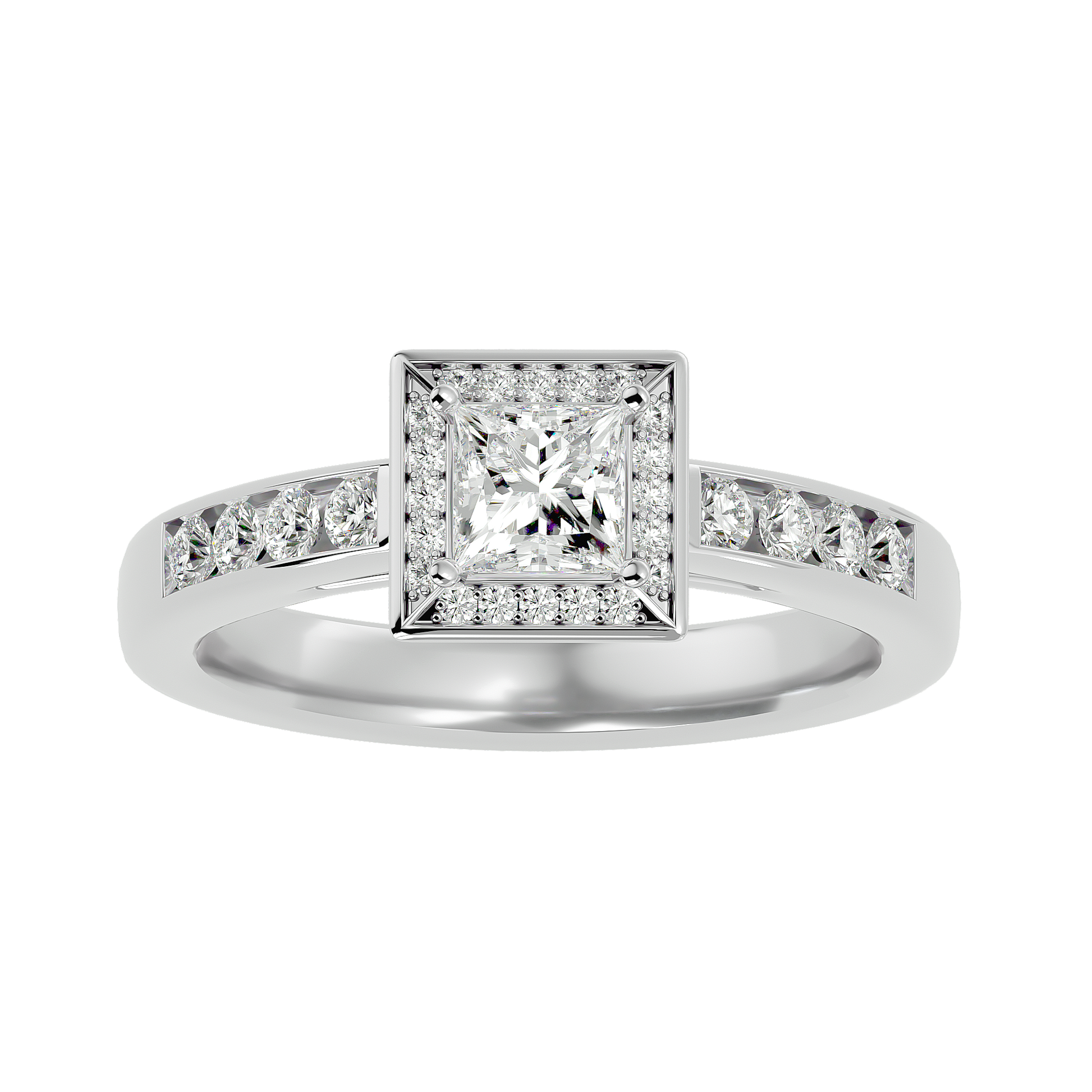 Eden Diamond Halo Ring