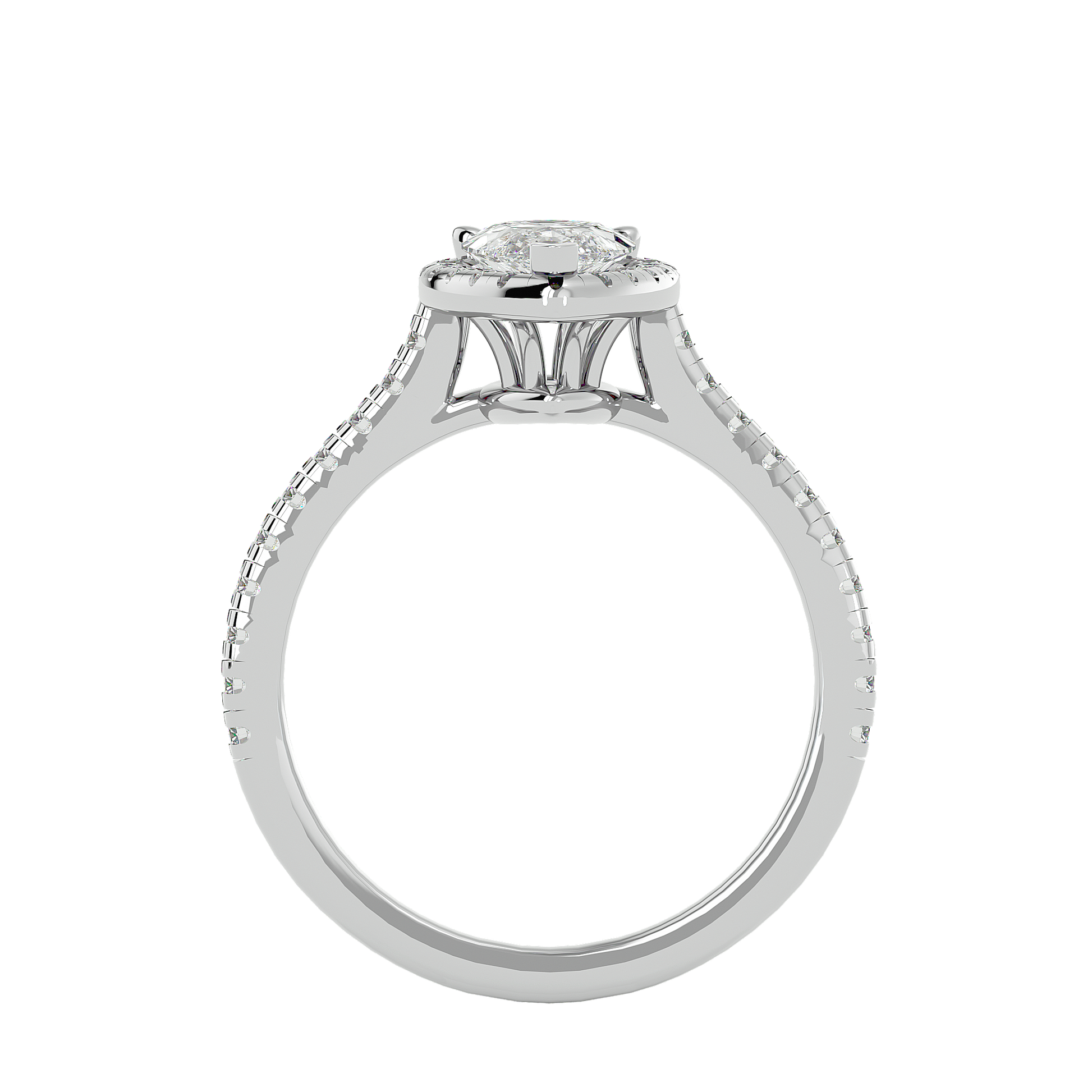 Rumi Diamond Halo Ring