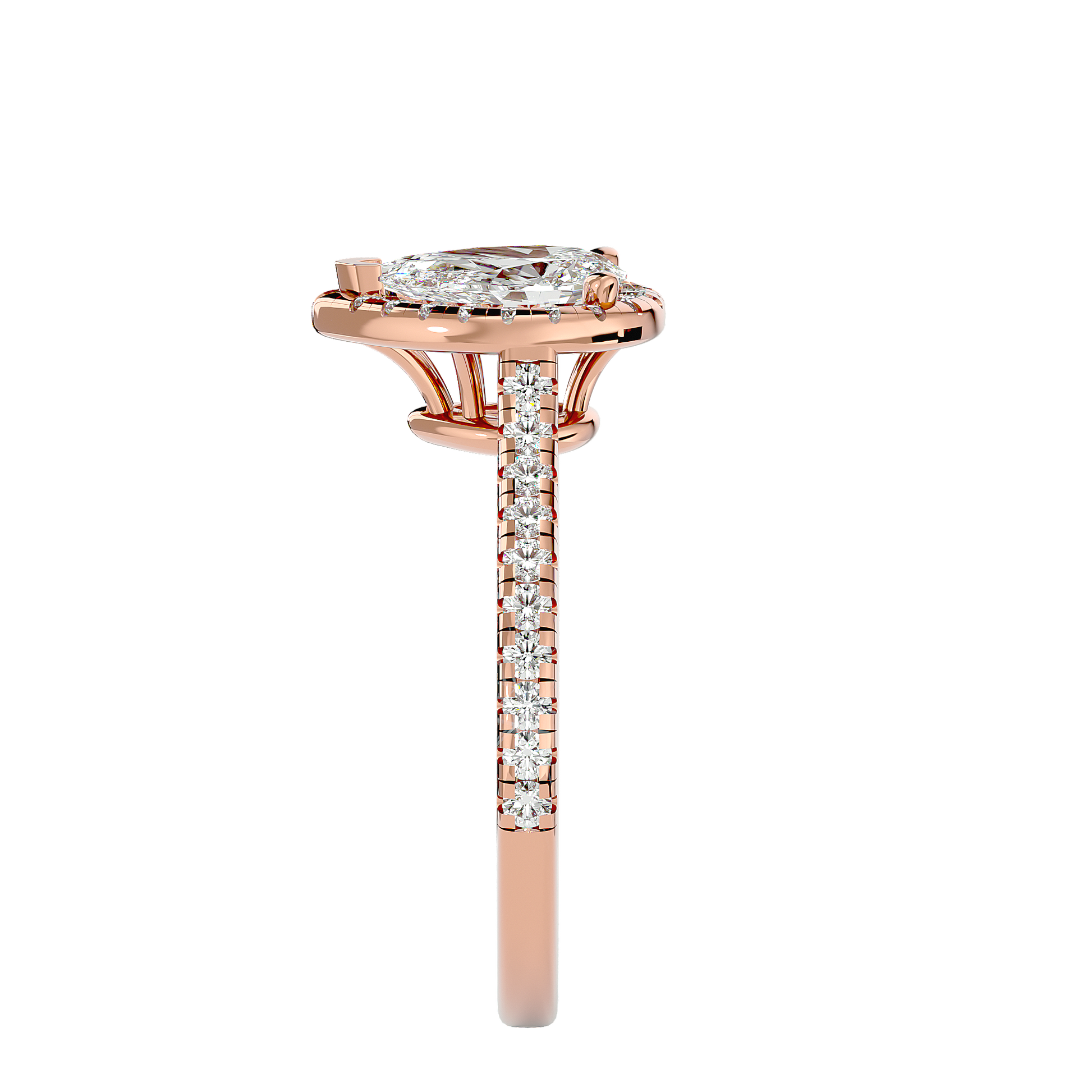 Rumi Diamond Halo Ring