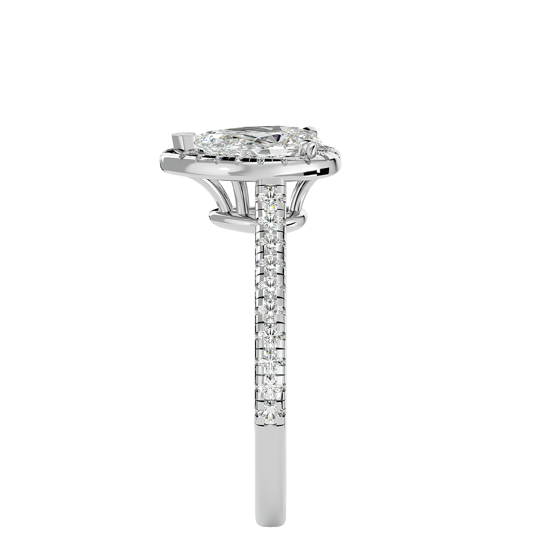 Rumi Diamond Halo Ring