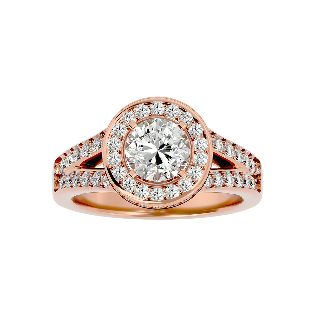 Evelyn Diamond Halo Ring