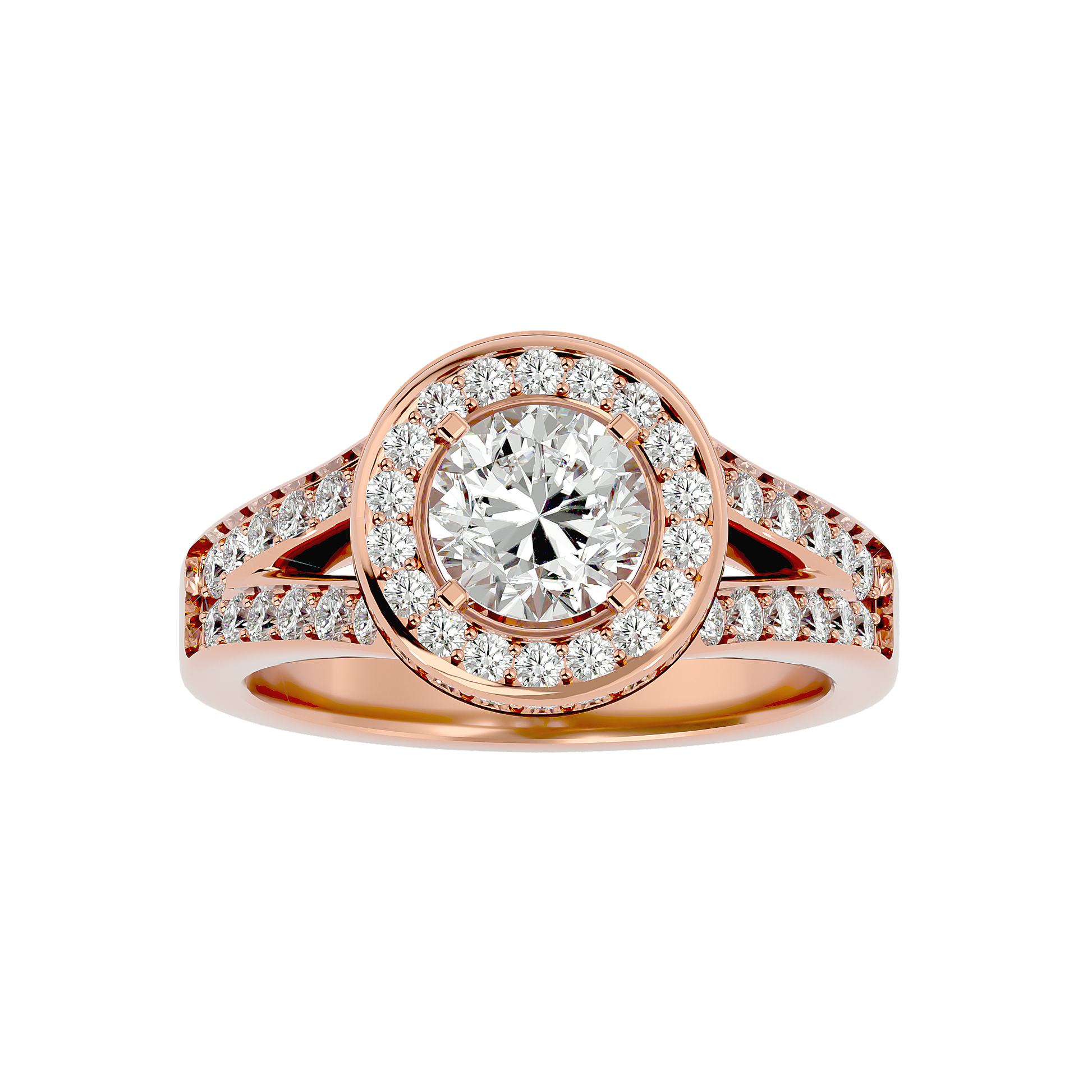 Evelyn Diamond Halo Ring