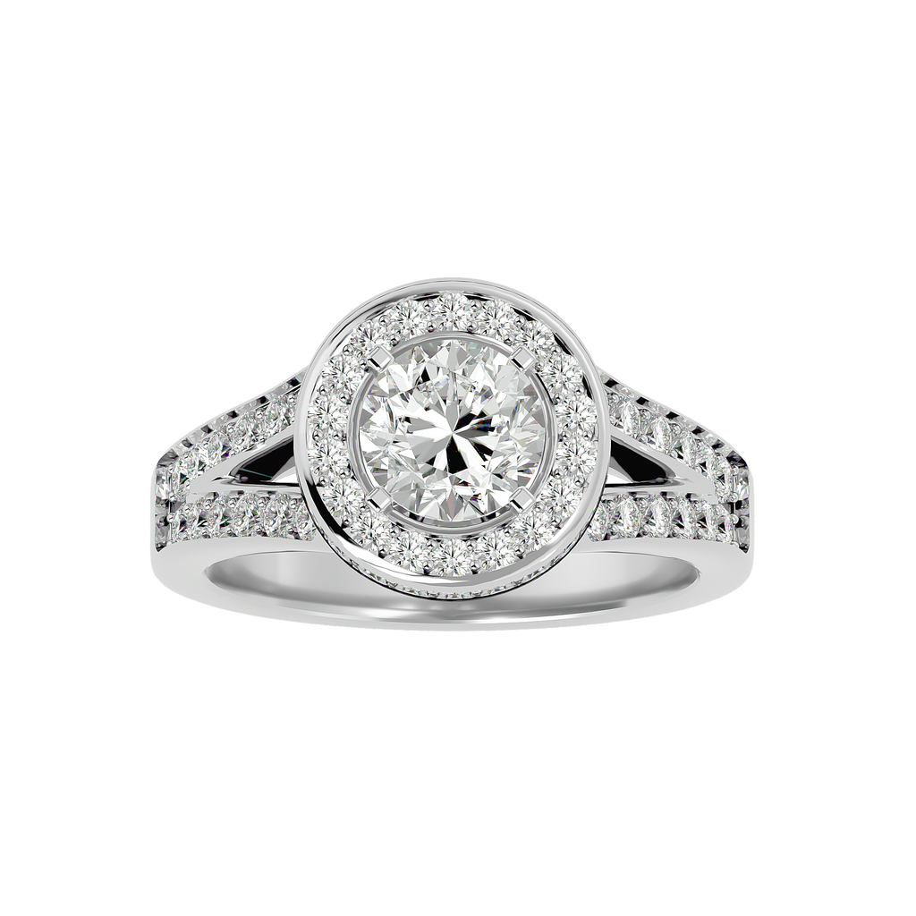 Evelyn Diamond Halo Ring