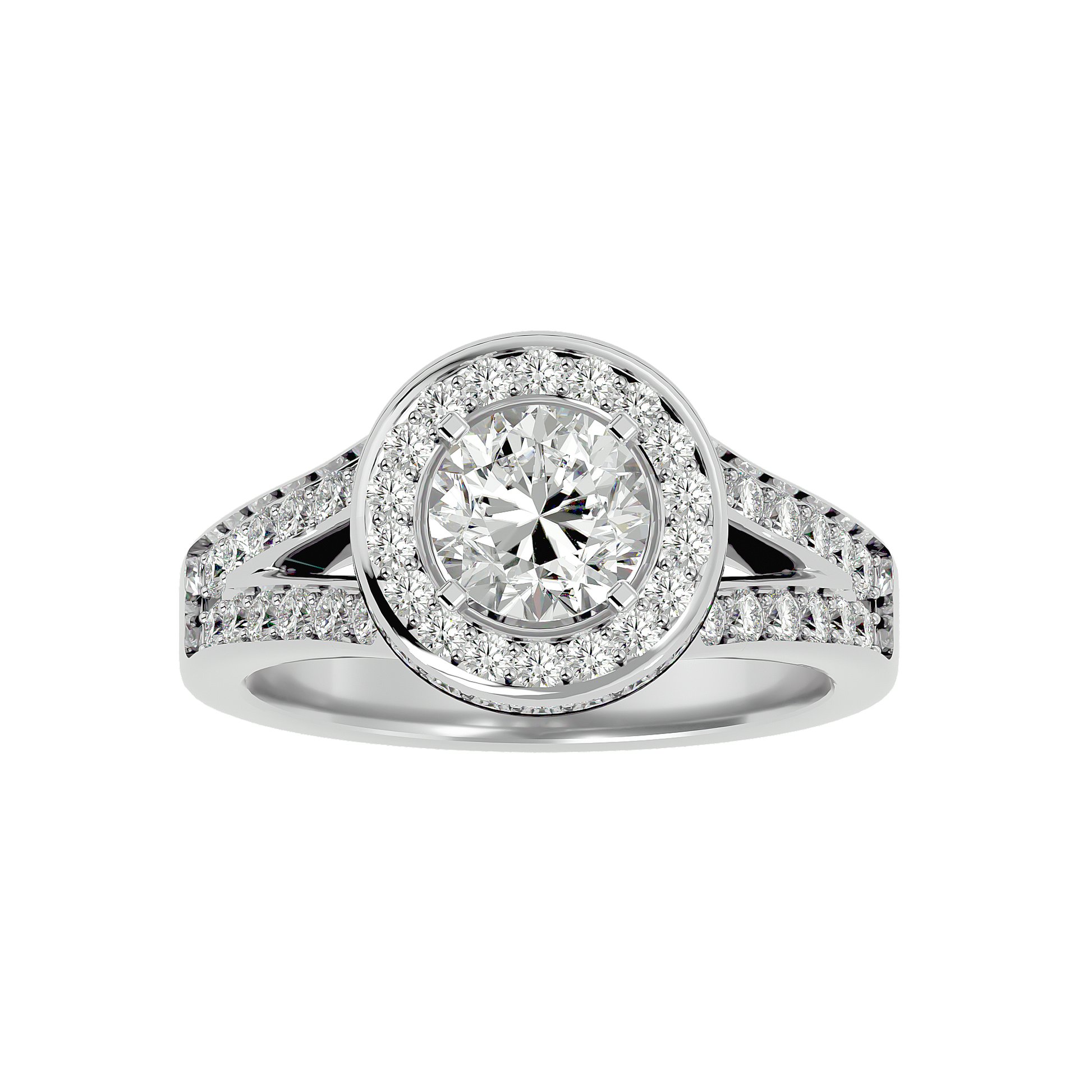 Evelyn Diamond Halo Ring