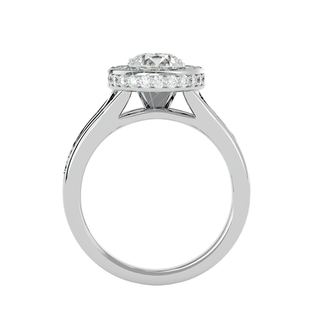 Evelyn Diamond Halo Ring