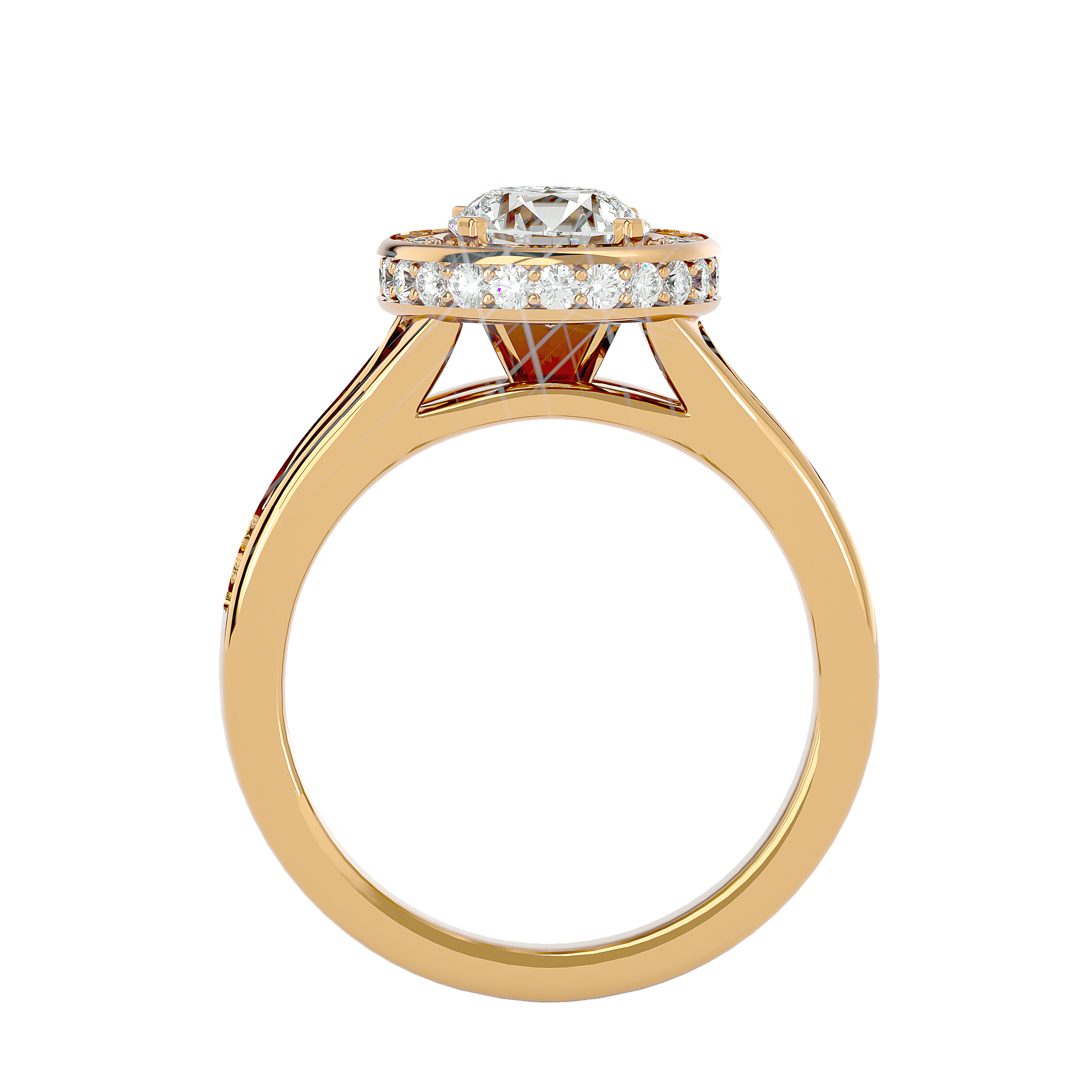 Evelyn Diamond Halo Ring