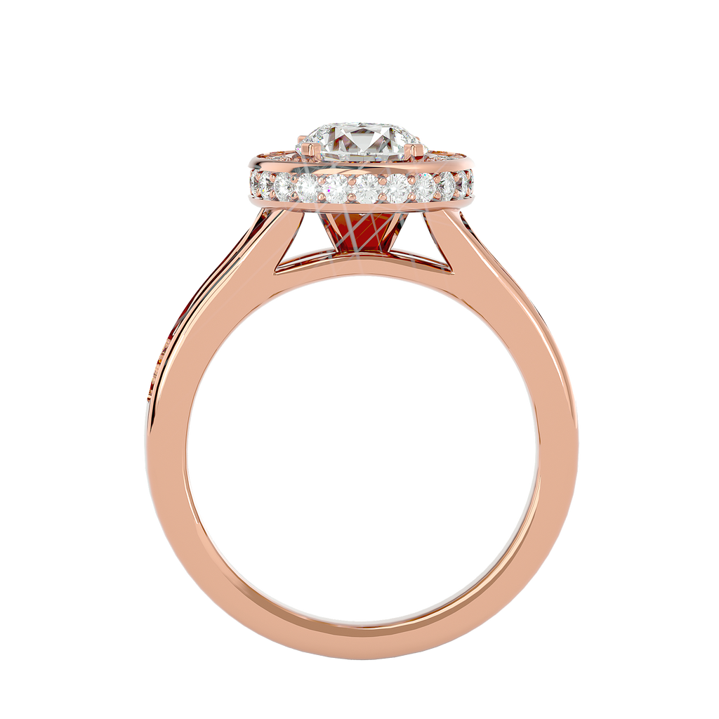 Evelyn Diamond Halo Ring