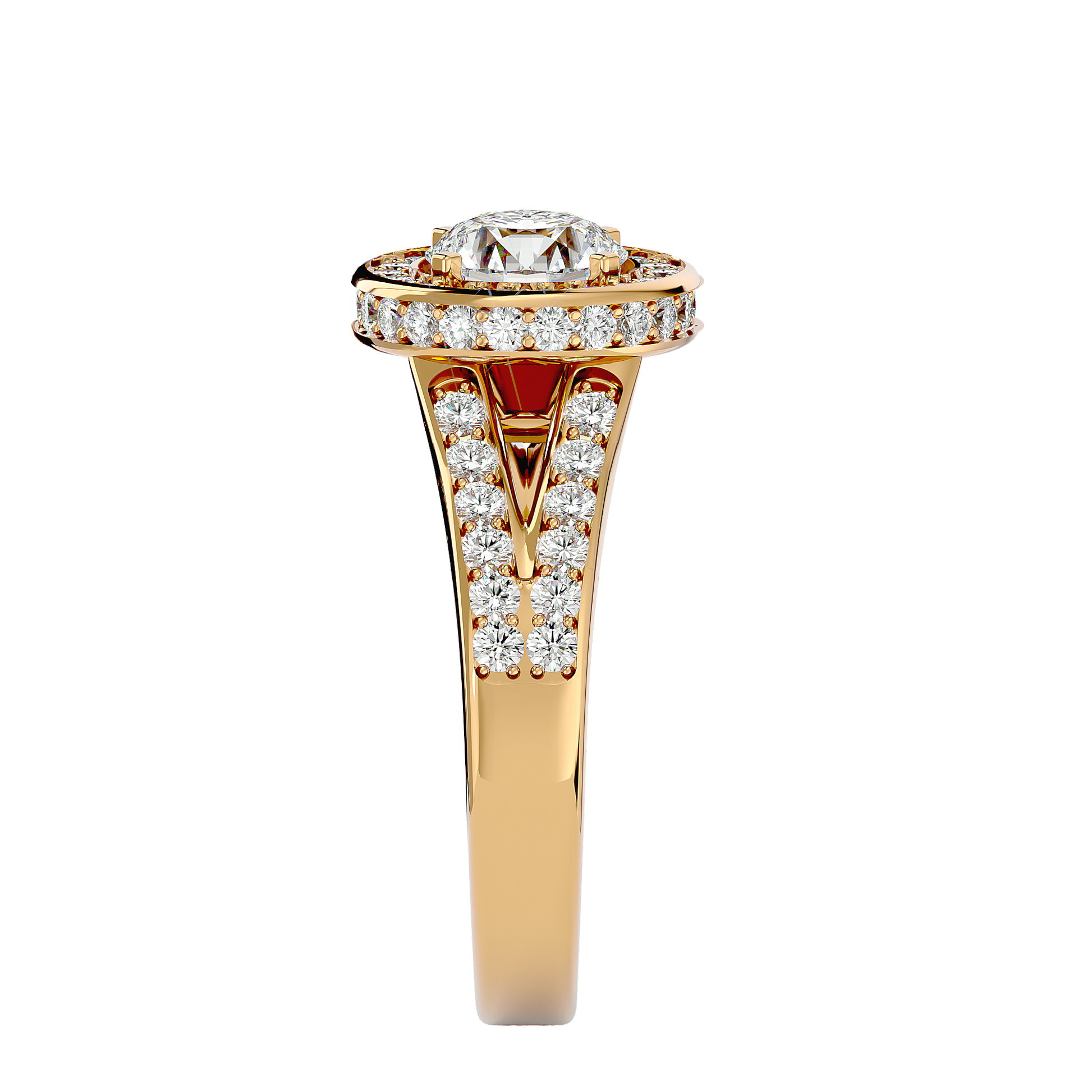 Evelyn Diamond Halo Ring