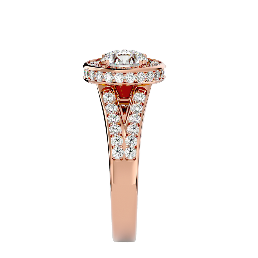 Evelyn Diamond Halo Ring