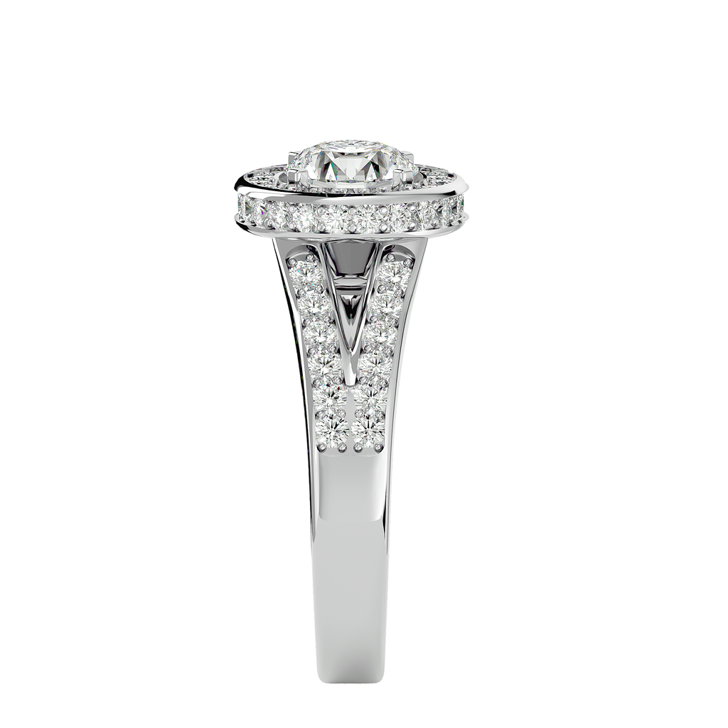 Evelyn Diamond Halo Ring