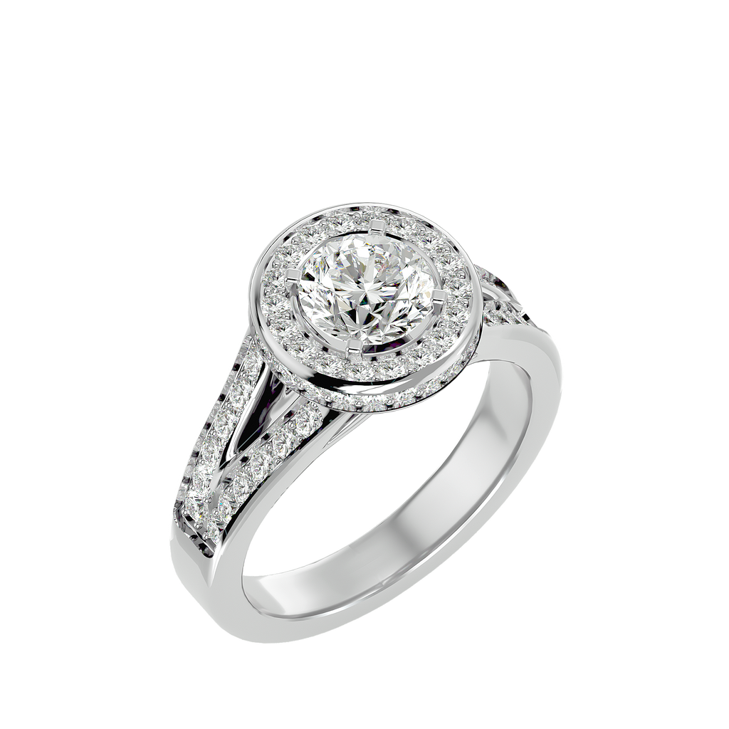 Evelyn Diamond Halo Ring