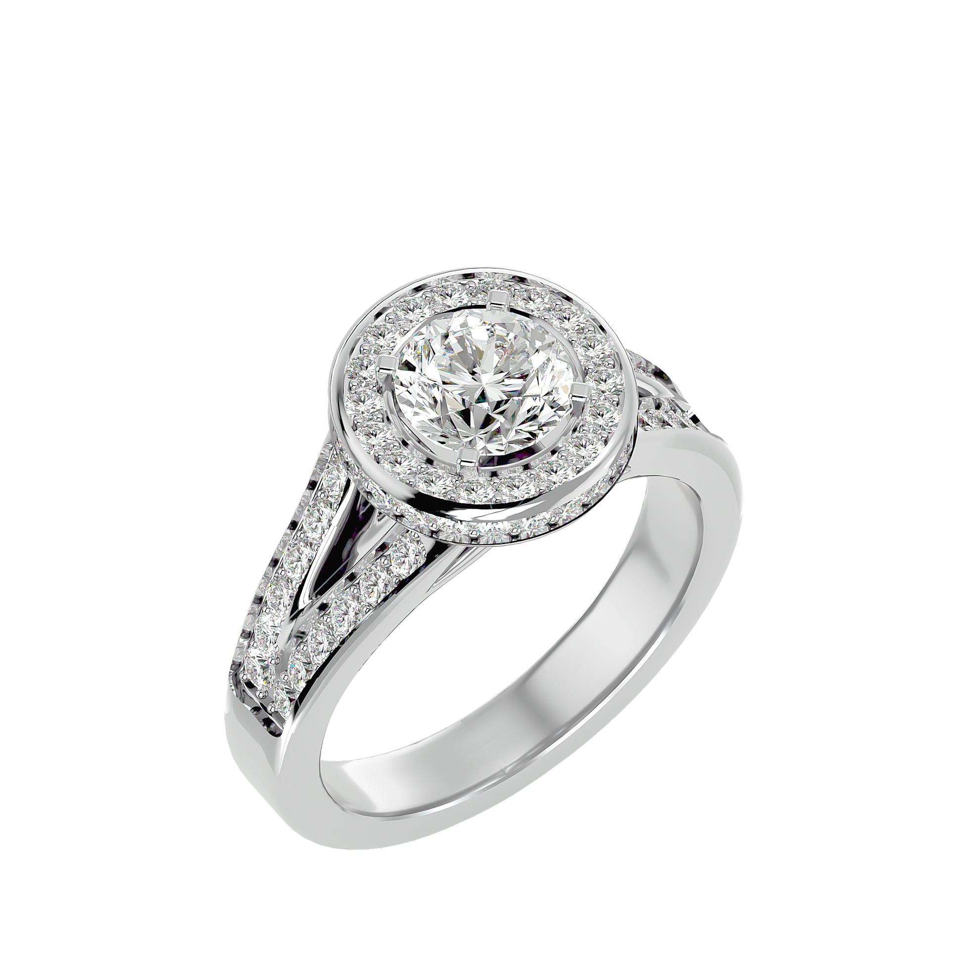 Evelyn Diamond Halo Ring