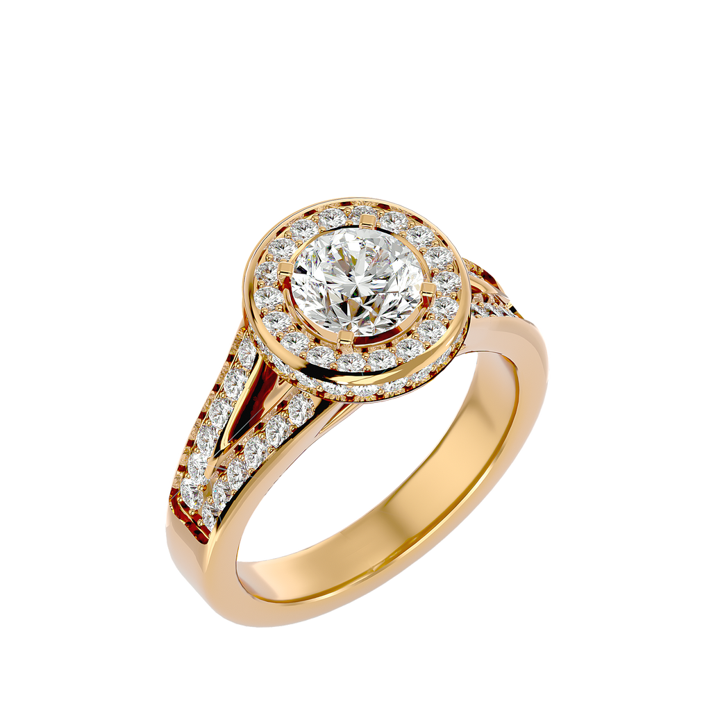Evelyn Diamond Halo Ring