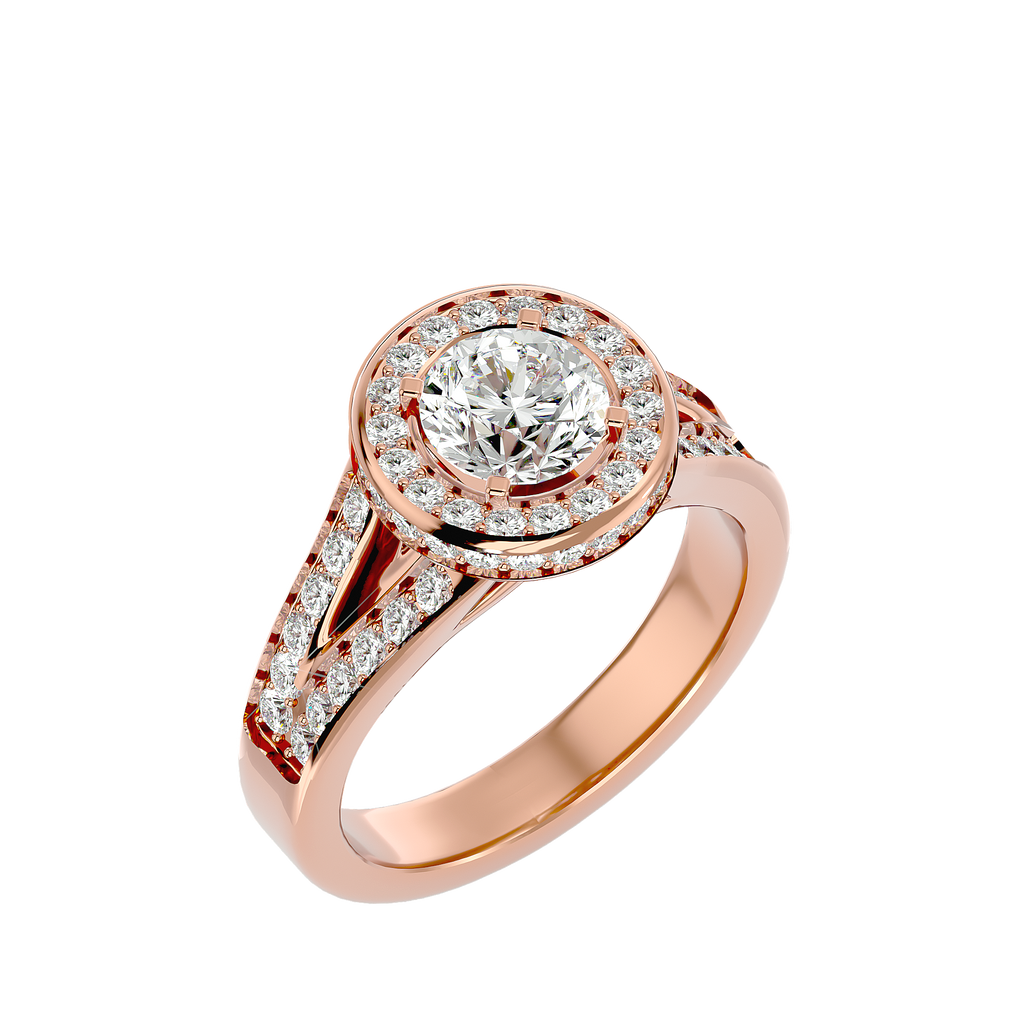 Evelyn Diamond Halo Ring