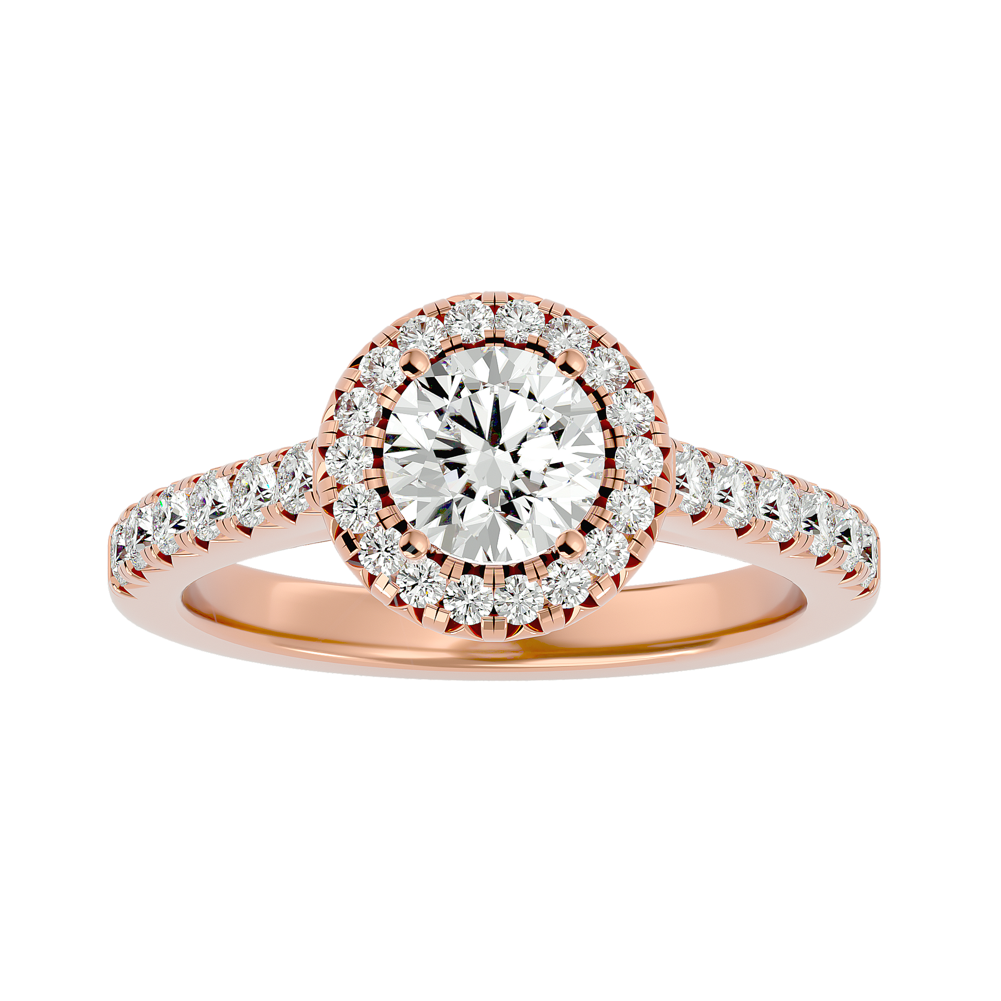 Elizabeth Diamond Halo Ring