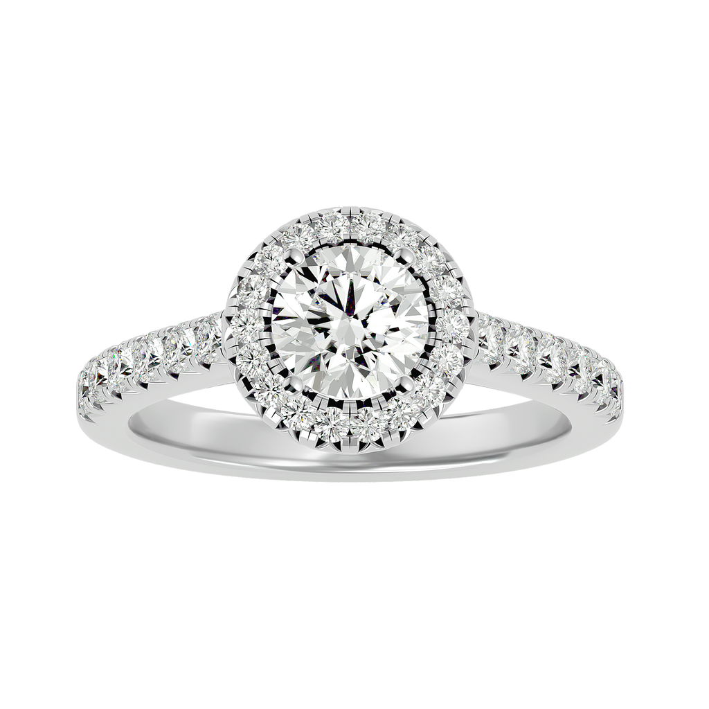 Elizabeth Diamond Halo Ring