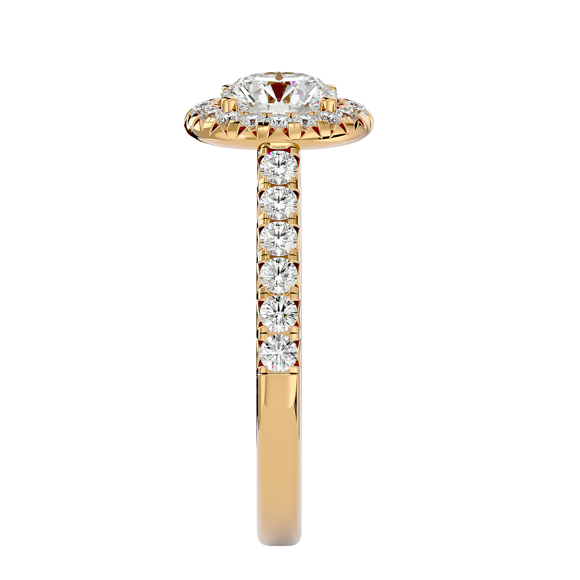 Elizabeth Diamond Halo Ring