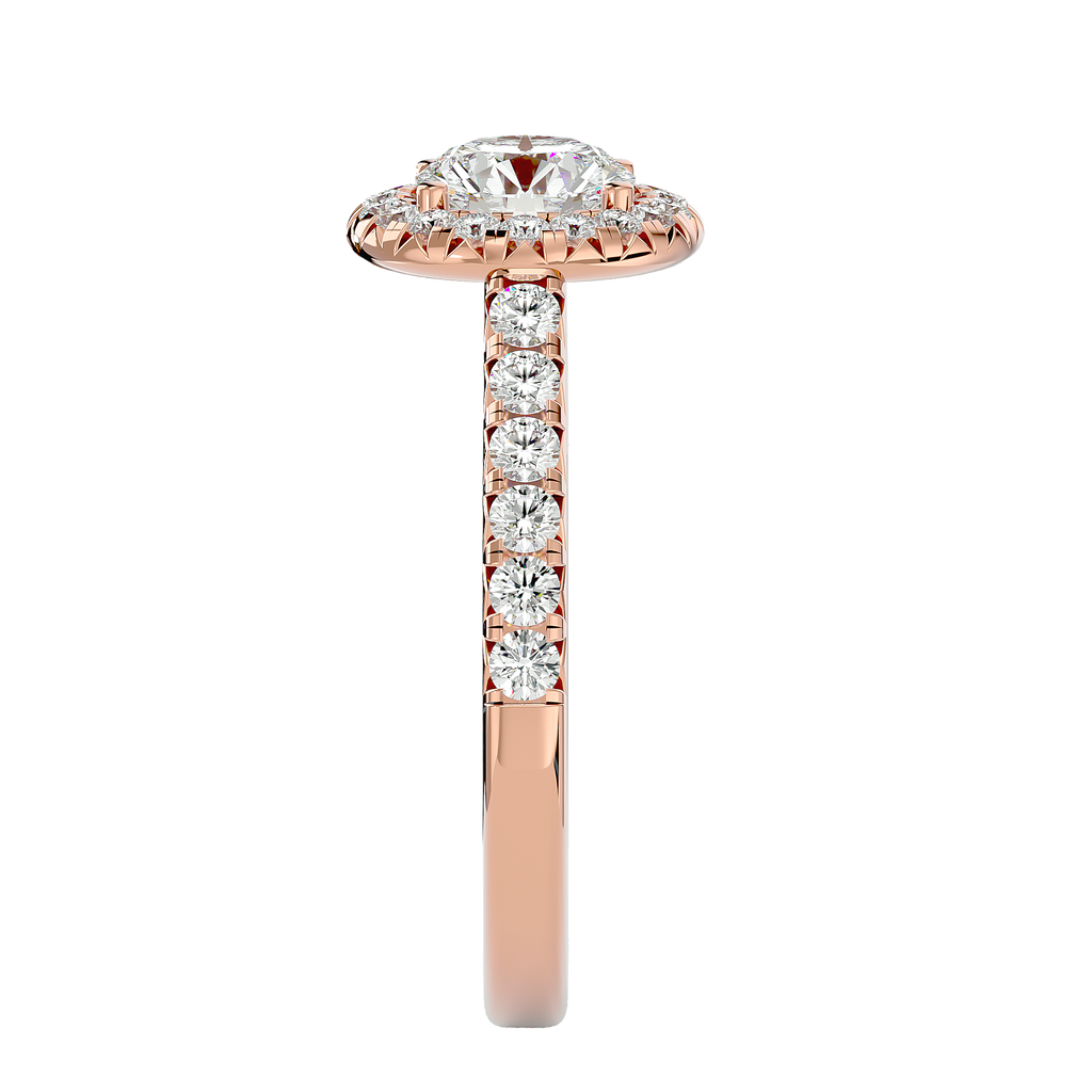 Elizabeth Diamond Halo Ring