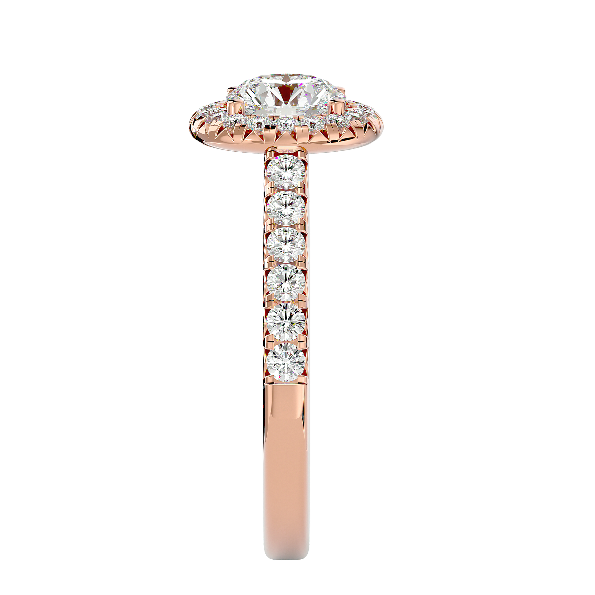 Elizabeth Diamond Halo Ring