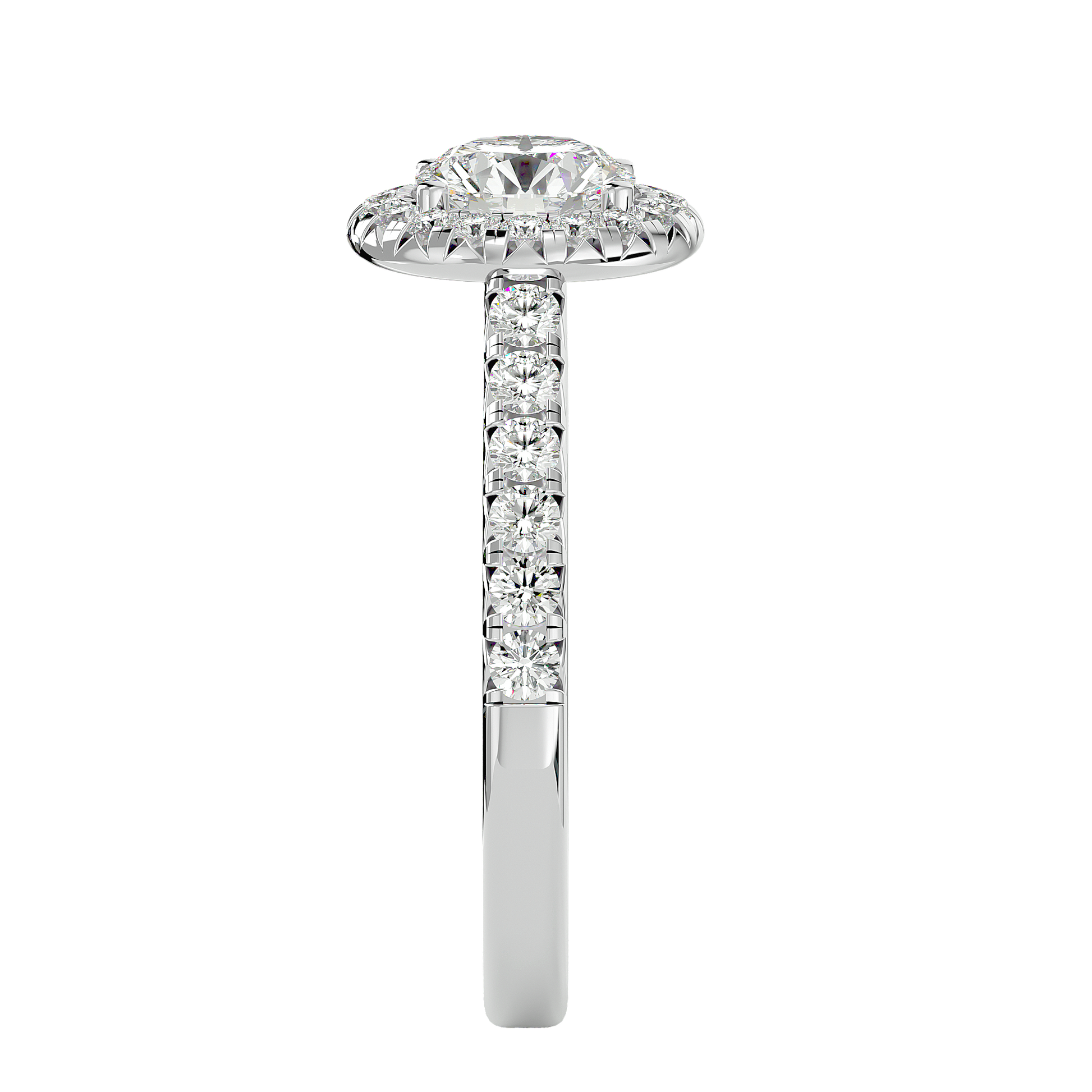 Elizabeth Diamond Halo Ring