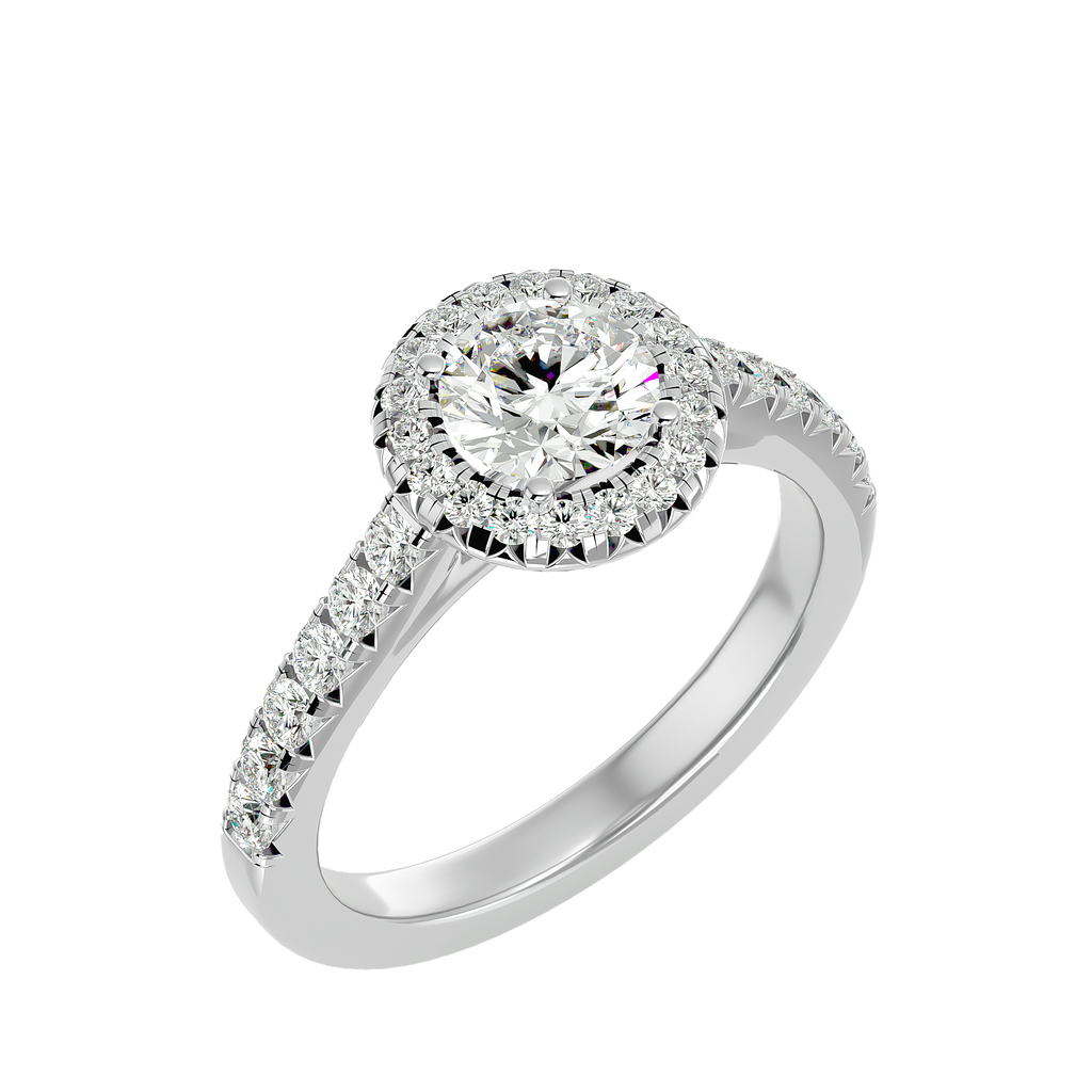 Elizabeth Diamond Halo Ring
