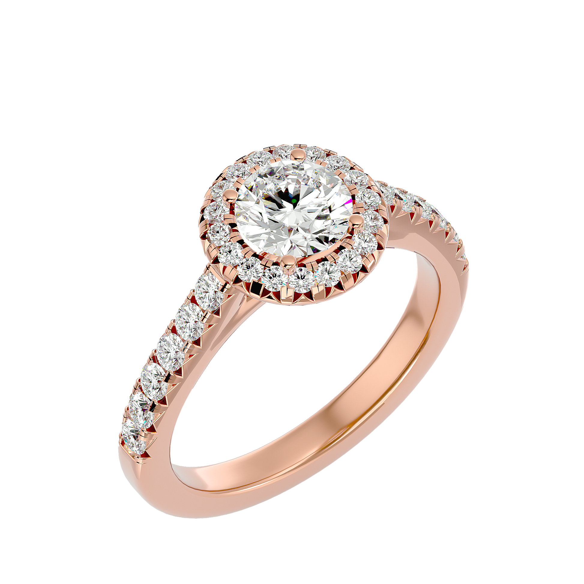 Elizabeth Diamond Halo Ring