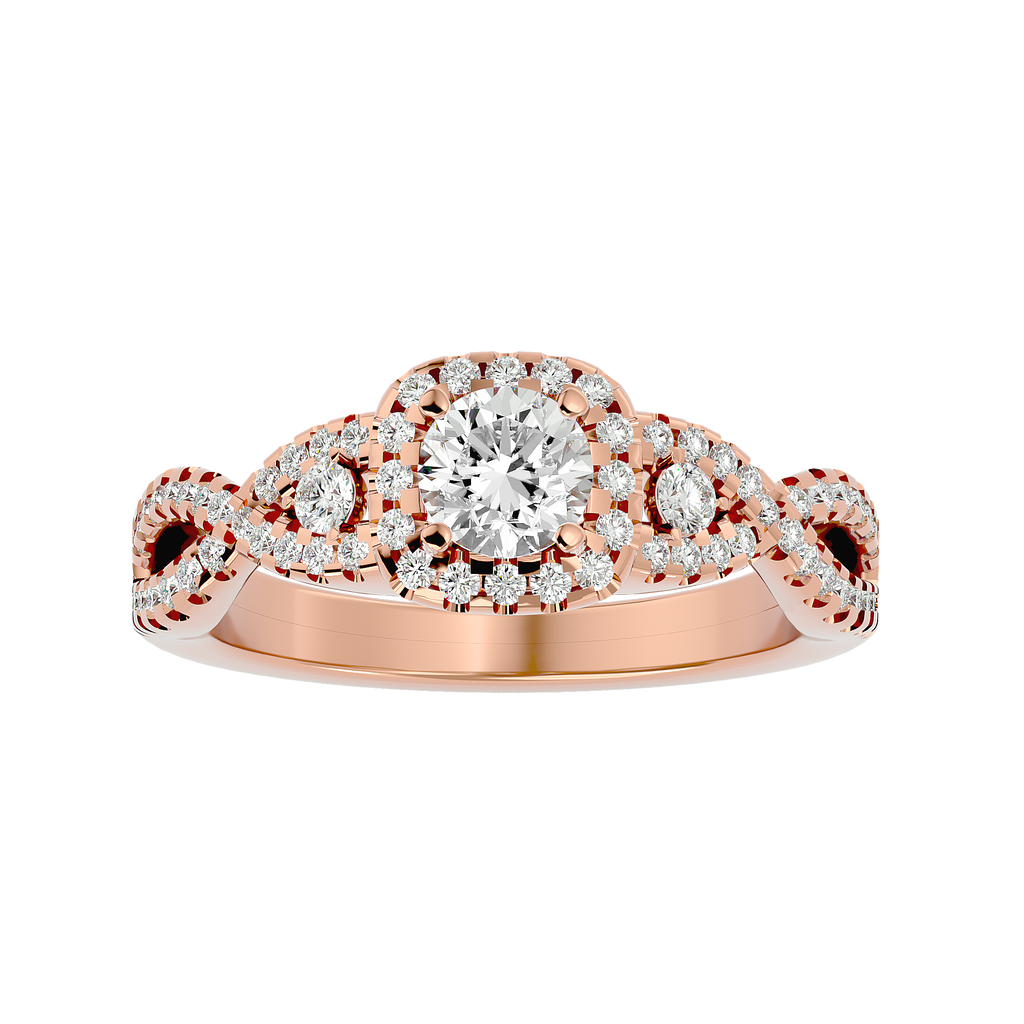Victoria Diamond Halo Ring