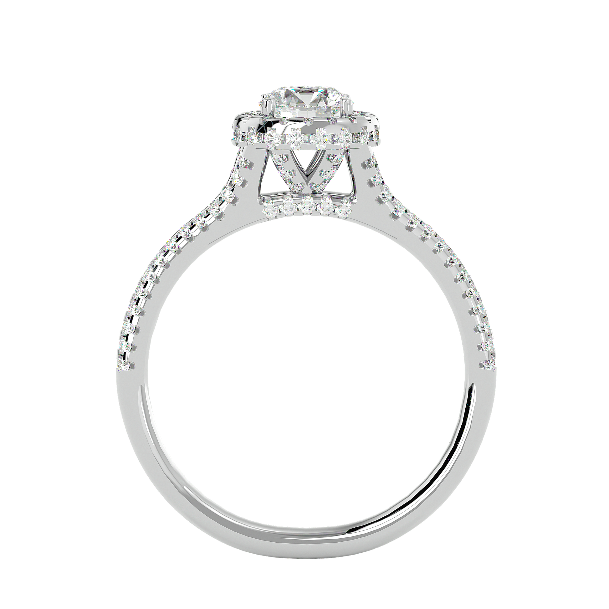 Zoey Diamond Halo Ring