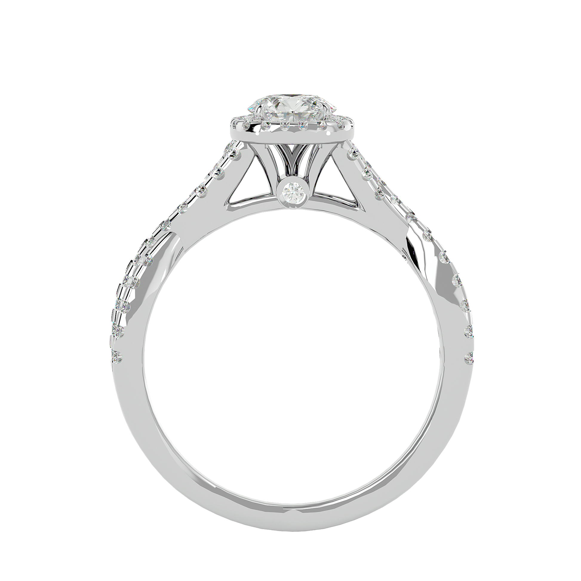 Mireille Diamond Halo Ring