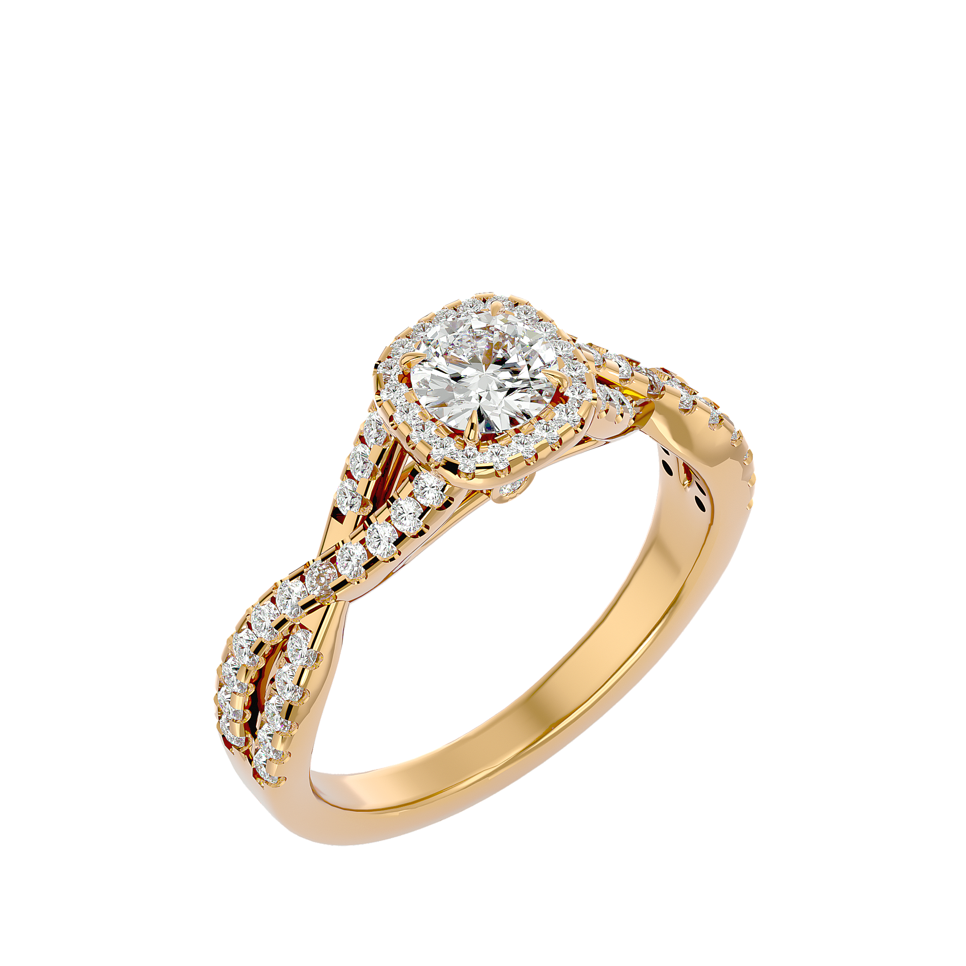 Mireille Diamond Halo Ring