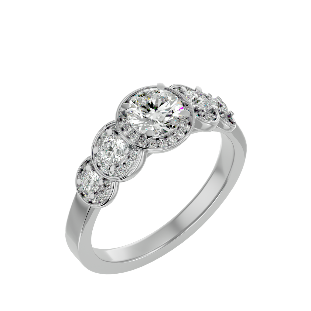 Lailah Diamond Halo Ring
