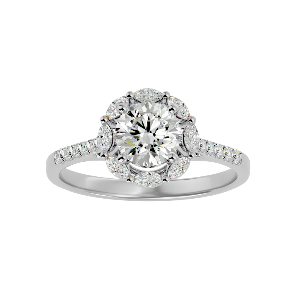 Estella Diamond Halo Ring