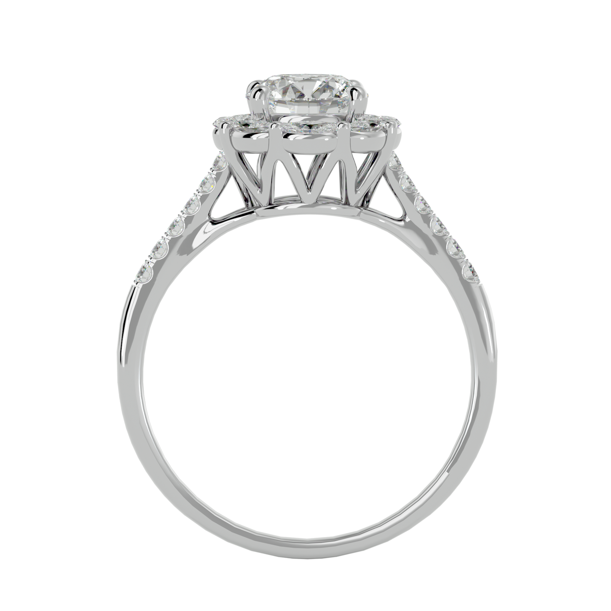 Estella Diamond Halo Ring